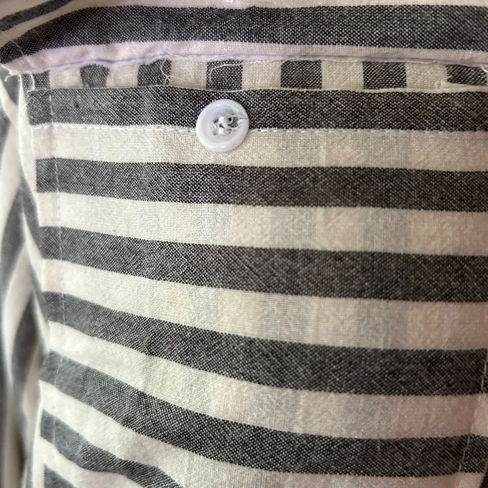Button down striped shirt long sleeve - Picture 4 of 14